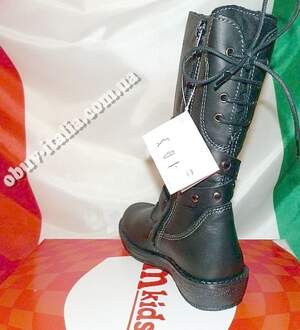Сапоги детские кожаные на флисе фирмы M-KIDS оригинал Италия